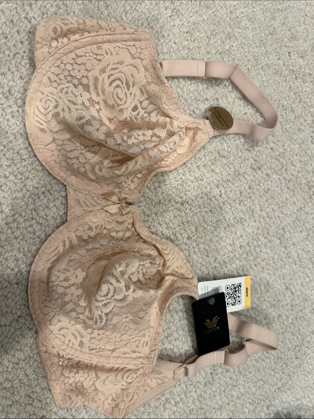 Wacoal Lace Underwire Bra - Nude Blush